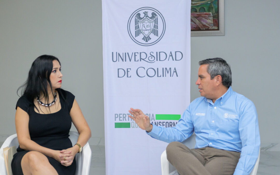 Visita al rector nueva titular del INE en Colima